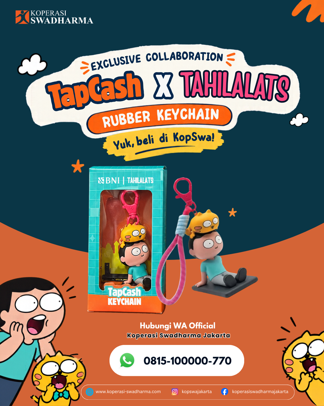 Dapatkan Limited Edition TapCash BNI X Tahilalats di KopSwa!