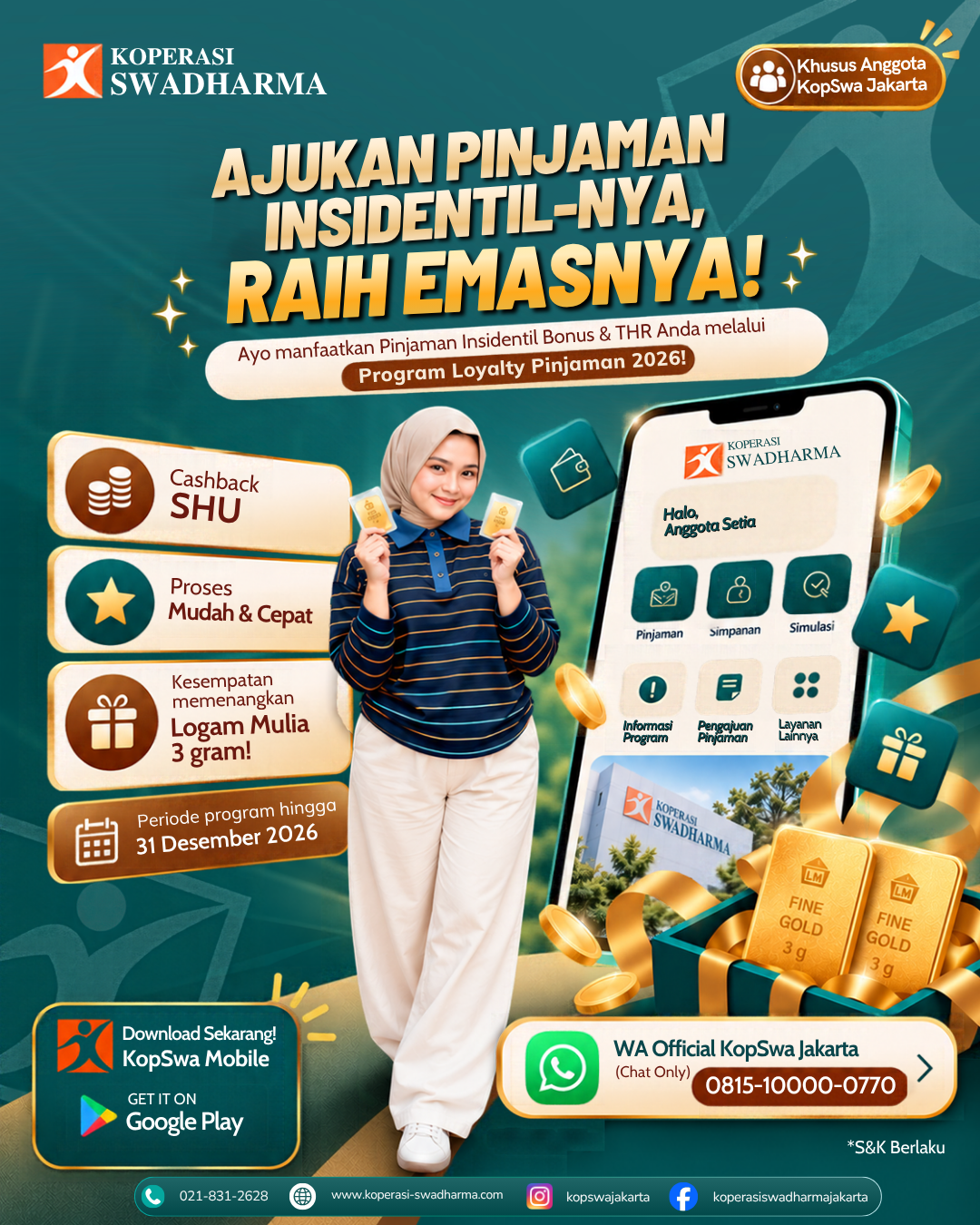 Pinjaman Insidentil Bonus & THR melalui Program Loyalty Pinjaman 2026